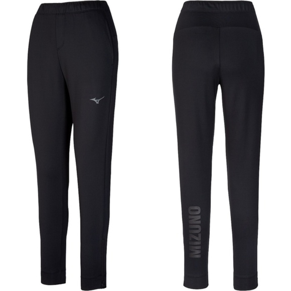 Mizuno Alpha Quest Trainer Pants black zipper‎ ankle workout Running S